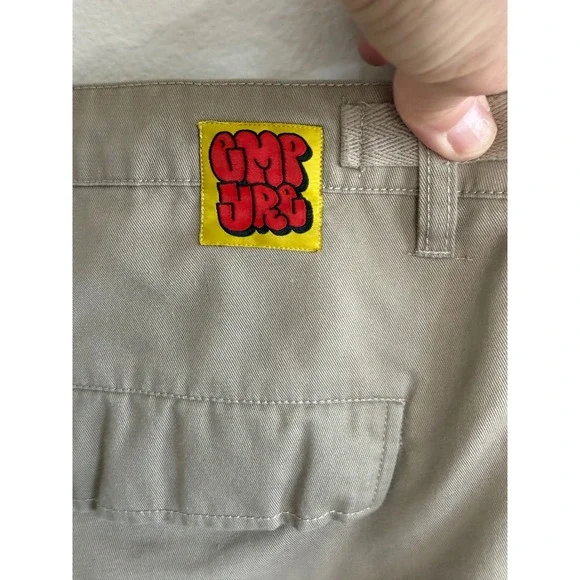 Empyre Relax Men's Skater Cargo Pants Size 32 Tan Baggy Adjustable Drawstring - Picture 9 of 9